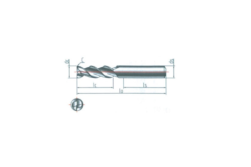 整体硬质合金通用立铣刀43≤HRC≤62